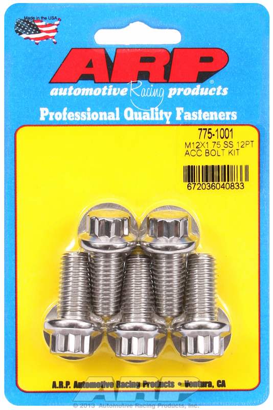 M12 x 1.75 stainless steel screws ARP
