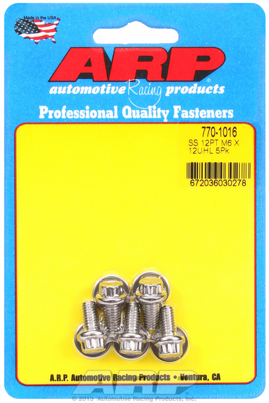 M6 x 1.00 stainless steel screws ARP