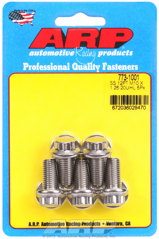 M10 x 1.25 stainless steel screws ARP