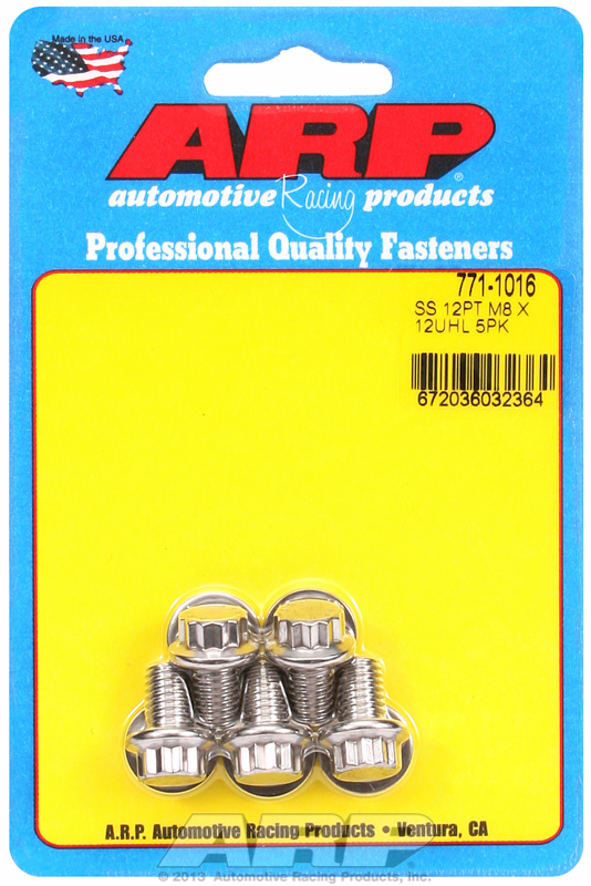 M8 x 1.25 stainless steel screws ARP