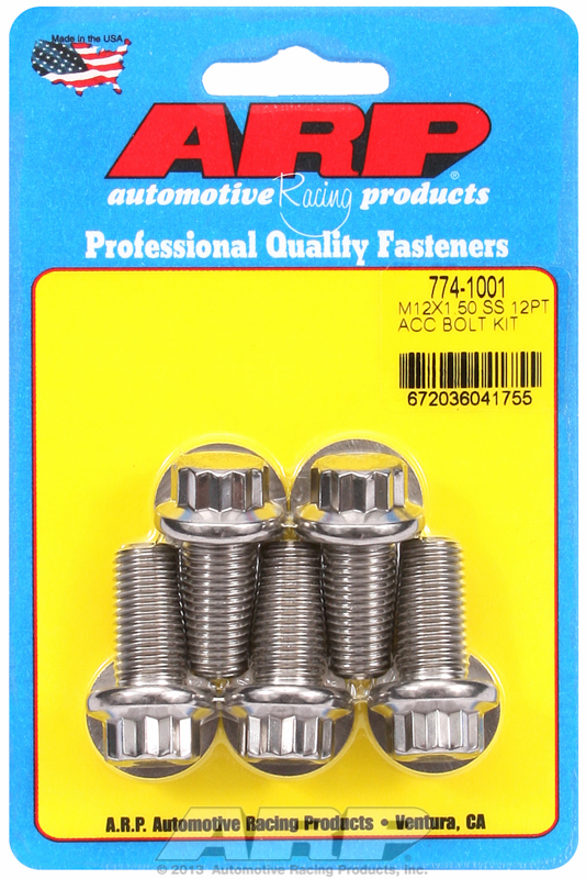 M12 x 1.50 stainless steel screws ARP